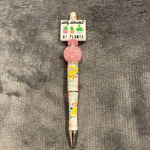 Pink Floral Pen Easily Distracts by Plants Writing Gift Plant Mom Gardener